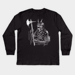 Black Metal Executioner (Dark) Kids Long Sleeve T-Shirt